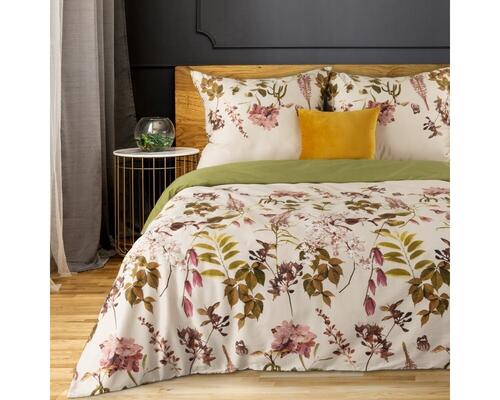 Obliečky na posteľ so vzorom kvetov zo saténovej bavlny - Spring 3